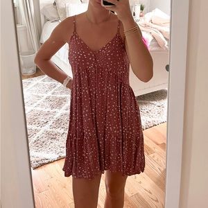 Pink and white sundress